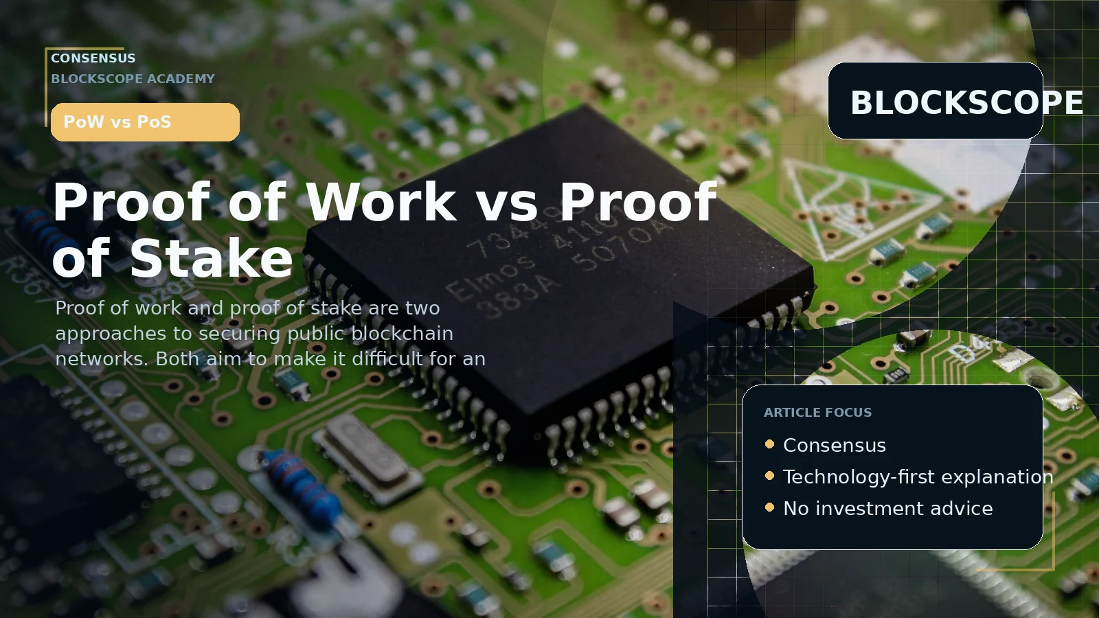 Proof of Work vs Proof of Stake